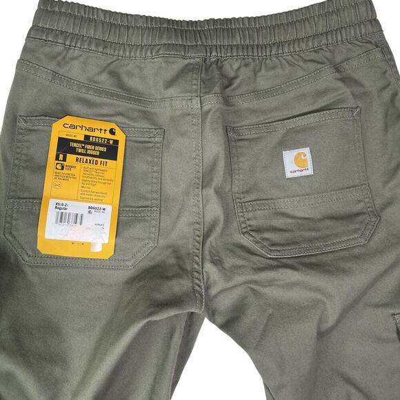 Carhartt TENCEL Fiber Series Twill Relaxed Fit Women’s Jogger XS BD6522-W Olive - Picture 5 of 6